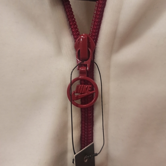 Nike Full Zip Womens Track Jacket medium White Velour Velvet Y2K - Picture 6 of 16